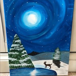 Christmas acrylic canvas